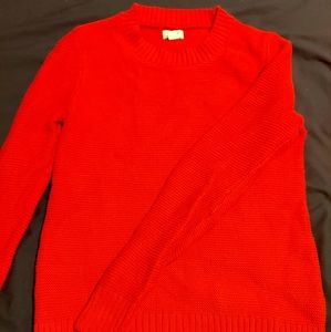Red J.crew sweater